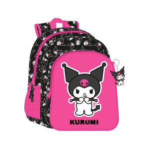 Mochila Junior adapt. carro Kuromi 38cm