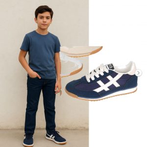 Deportivas infantiles Bubble Kids en azul marino 30-35