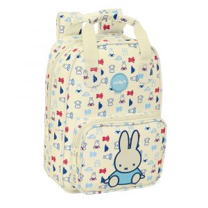 Mochila infantil Miffy Buddy con bolsillo frontal grande, hombreras acolchadas y material reciclado