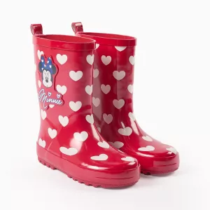 Botas de agua rojas Minnie niña