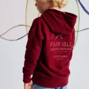 Sudadera de algodón perchada con capucha para niño