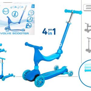 Patinete Evolutivo 4 en 1 Azul | Juguetes y Moda COE