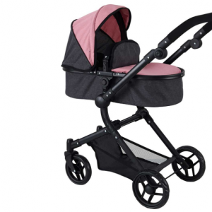 Coche capota convertible negro y rosa