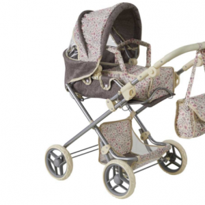 Coche capota con bolso flores