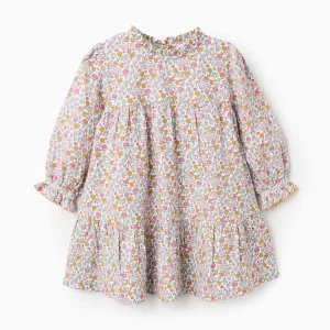 Vestido Floral de Algodón para Bebé Niña